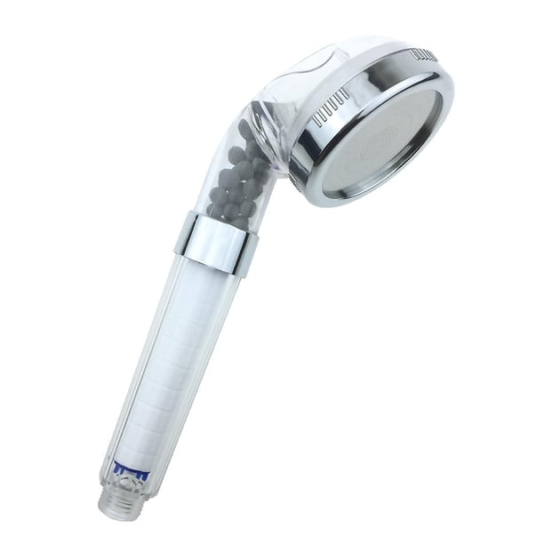 Wosthever Cabezal de ducha presurizado para el hogar, hotel, baño, cabezal de ducha, rociador de mano con filtro, pequeño, transparente Juegos de accesorios de baño No.03