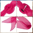 thumbnail image 3 of Unique Bargains 1 Pc Scarf Solid Color Rose Neck Scarf Rose Red, 3 of 5