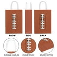 thumbnail image 3 of WIRESTER 16 Pack Kraft Gift Bags with Handles, 8.19x5.91x3.15" Paper Shopping Bags for Weddings, Parties & Retail - Football Pattern, 3 of 5