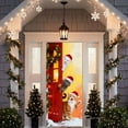thumbnail image 5 of Rourlinge Christmas Door Cover Holiday Decorative Curtain for Front Door Wall Hanging Party Festival Decor Indoor Outdoor Home Xmas Decoration Large Seasonal Drape, 5 of 6