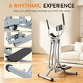 thumbnail image 6 of Air Walker Exercise Machine for Home - Compact Folding Walking Machine with LCD Monitor, Low Impact Elliptical Trainer with Adjustable Abdominal Support, 6 of 10