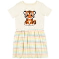 thumbnail image 3 of Inktastic Cute Baby Tiger Girls Toddler Dress, 3 of 5