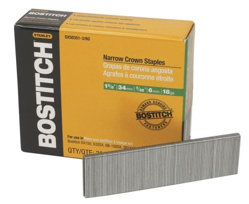 Bostitch BOSTITCH SX50351-3/8G 1-3/8-Inch by 18 Gauge 7/32-Inch Crown Finish... 