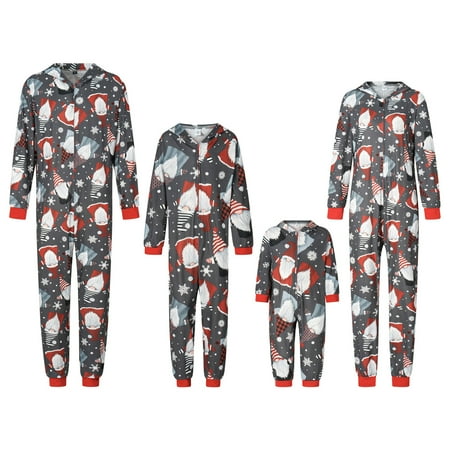 

Dewadbow Family Matching Christmas Pajamas Set Long Sleeve Elk Print Tops Plaid Pants XMAS Sleepwear Pjs