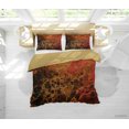 thumbnail image 2 of 3D Abstract Orange Marble Texture Quilt Cover Set Bedding Set Duvet Cover, 2 of 3