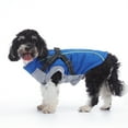 thumbnail image 4 of Small Dog Jacket with Harness,Pet Coat Cold Weather Warm Vest Jacket,Dog Waterproof Windproof Cotton Costume for Puppy Small Medium Dogs Blue XL, 4 of 6