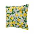 thumbnail image 2 of Wukai Lemon1 Premium Polyester Fleece Pillow Covers with Hidden Zipper Closure,Luxuriously Soft and Durable-22"x22", 2 of 7