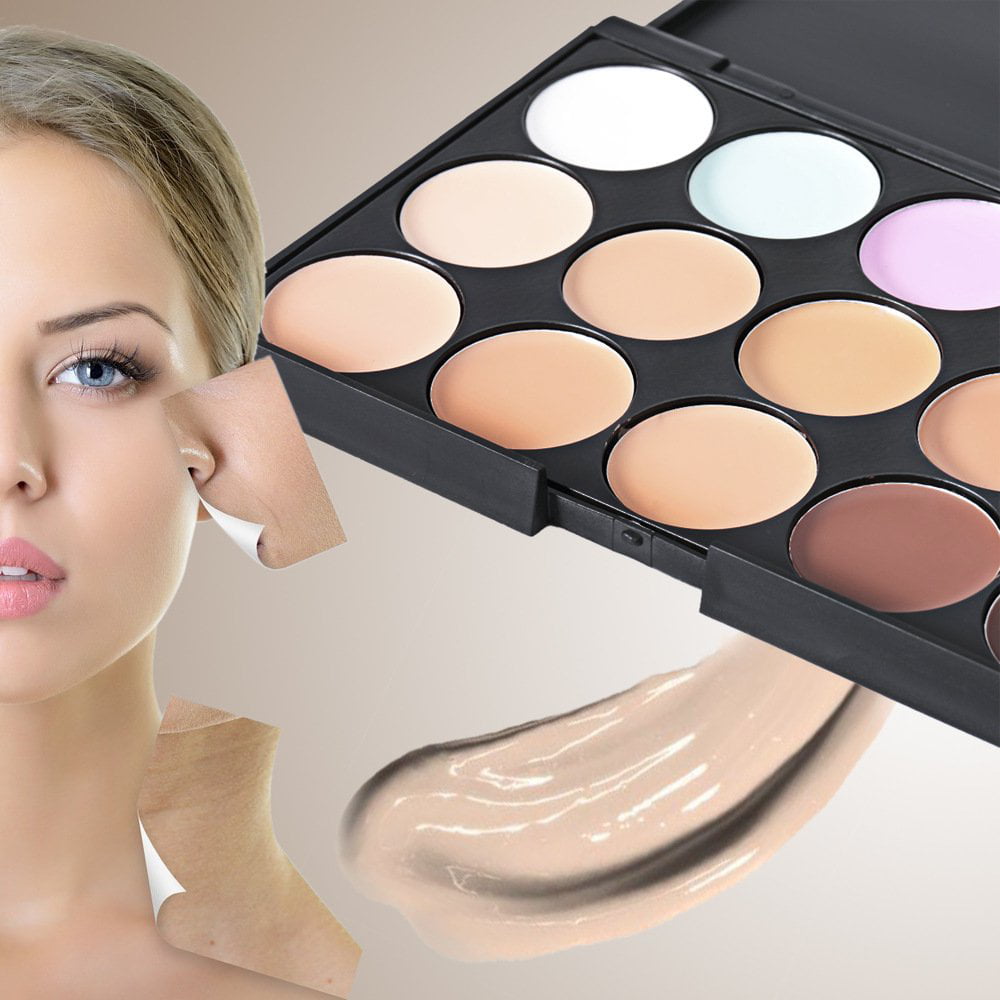  FOMIYES 2pcs 15 makeup pallet cream face palette