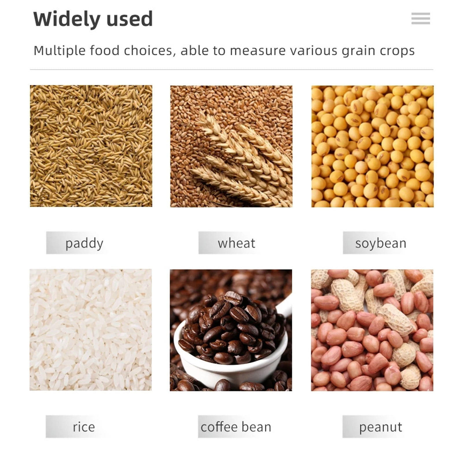 Grain Moisture Meter 25 Kinds Grains Humidity Tester For Corn Bean Peanut Sorghum Moisture Detector Seed Hygrometer ,Low Power