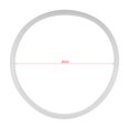 thumbnail image 1 of Spptty Cooker Sealing Ring, Pressure Gasket, 6 Sizes Replacement Clear Silicone Gasket Sealing Ring for Home Pressure Cooker Kitchen Tool, 1 of 4