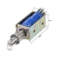 thumbnail image 3 of 12v 1a 10mm Carrera 600g Tipo Push Pull Electroimán de solenoide de marco abierto Afortunado Sencillez, 3 of 4