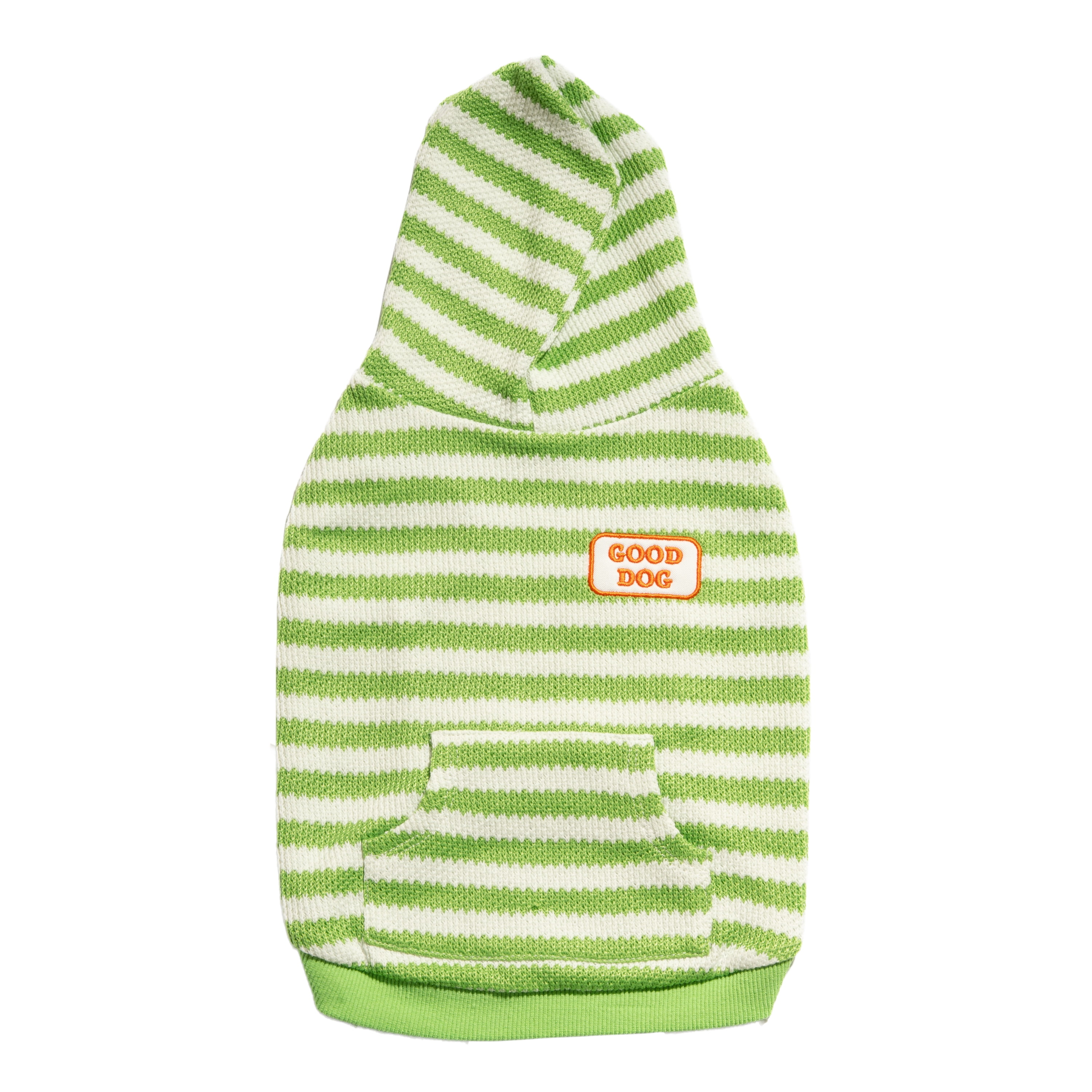Oodles Good Dog Bubble Hem Hoodie, Green, Large