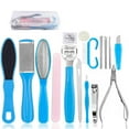 thumbnail image 1 of becaristey Professional Pedicure Foot File Foot Rasp Set Stainless Steel Foot File Pedicure Kit Deadskin Callus Remover Kit for Men Women, 1 of 9