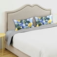 thumbnail image 3 of Yayeee Pillowcase Queen Size Set of 2 Satin Wrinkle Resistant Pillow Case, Cartoon Lemon Leaves, 3 of 7