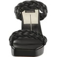 thumbnail image 2 of Dolce Vita Ashby Black Stella Block Heel Braided Straps Open Toe Heeled Sandals (Black Stella, 9), 2 of 6