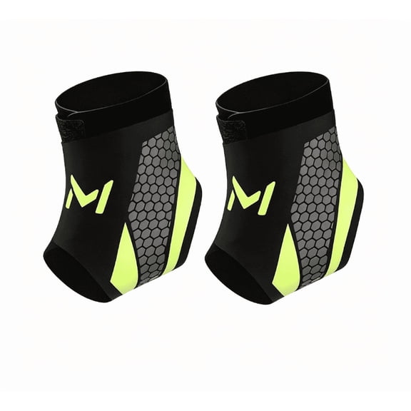 2-Pack Unisex Ankle Braces, Adjustable Lace-Up Ankle Socks, Basketball and Sports Ankle Stabilizers, Orthopedic Compression Sleeves for Plantar Fasciitis, Tendinitis, and Sprains,Gold