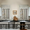 thumbnail image 2 of Aesthetic Earthy Kitchen Curtains 3 Piece Set - Bohemian Style Tier & Valance for Caf Windows, 2 of 3