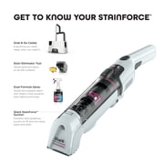 Shark StainForce Cordless Spot, Stain, Odor Portable Cleaning System, for Carpets, Area Rugs, Upholstery, Stairs, with Storage Caddy, Accessories,Size Cleaning Solution, HX100 White
