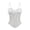 White, variant on Womens Lace Mesh Corset Top Padded Cups Camisole Bustier Crop Top Trendy Lingerie Top with Adjustable Straps