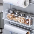 thumbnail image 2 of Estante de refrigerador de girasol grande blanco (con 4 ventosas) - Colgador de pared lateral del refrigerador Vhermosa LN-2389, 2 of 7