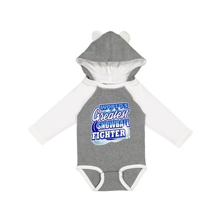 

Inktastic Snowball Fighter Snow Day Gift Baby Boy or Baby Girl Long Sleeve Bodysuit
