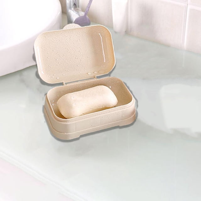 Feltree Factory Direct Bathroom Household with Lid Connected Draining Soap Box Soap European Printing Soap Box