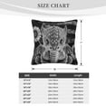 thumbnail image 4 of ZICANCN Sunflower Dinosaur Pattern Throw Pillow Covers, Bed Couch Sofa Knit Decorative Pillow Covers for Living Room Farmhouse, 12"x12", 4 of 8
