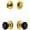 Lifetime Brass, variant on Grandeur Circulaire Rosette Single Cylinder Knob Combo Pack with Lyon Knob and matching Deadbolt
