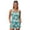 Blue and White-Lily, variant on DISNIMO Lily Printed Womens Swimsuits Tankini Swimwear Tummy Control Bathing Suits Athletic Swim Tank Top with Shorts, S