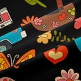 thumbnail image 5 of Erosebridal Cartoon Camping RV Blackout Curtains Set of 2 (52x84 Each) For Camper Lover,Colorful Cute Flowers Window Curtains For Girls Kids, 5 of 7