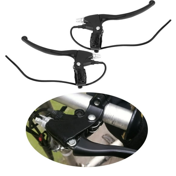 Frein Vélo Électrique L Poignée de Frein Vélo Électrique Alliage d'Aluminium 1 Paire Frein Arrière Vélo Électrique Poignées de Guidon Assemblage Noir