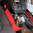 thumbnail image 2 of Paquete de 2 organizadores de asiento delantero para coche, espacio de bolsillo para asiento de coche, organizador de asiento de coche de cuero, relleno de espacio para asiento de coche con portavasos (rojo PU) BANYUO Electrónica, 2 of 6
