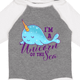 thumbnail image 4 of Inktastic Cute Narwhal I'm a Unicorn of The Sea Girls Long Sleeve Baby Bodysuit, 4 of 5