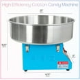 thumbnail image 2 of VIVO Blue Electric Commercial Cotton Candy Machine / Floss Maker (CANDY-V001B), 2 of 8
