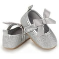 thumbnail image 3 of Baby Girl Shoes Non Slip Soft Sole PU Leather Infant Toddler Mary Jane Flats First Walker Crib Dress Oxford Shoes 3-18 Months, 3 of 7