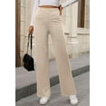 thumbnail image 4 of PRETTYGARDEN Women's Dressy Casual Dress Pants Straight Leg High Elastic Waisted Stretch Trouser Slacks, 4 of 10