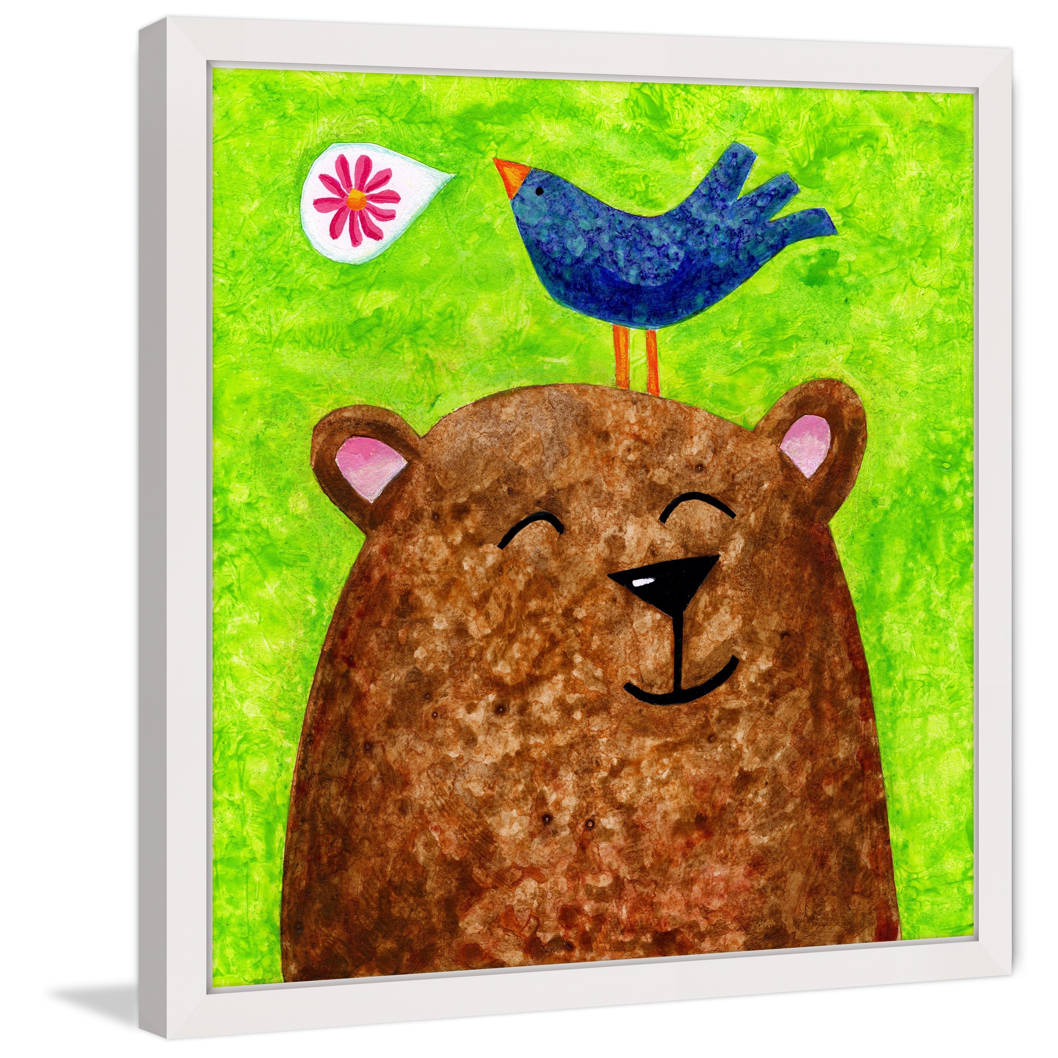 Marmont Hill - "A Beary Happy Song" by Janet Nelson Framed Painting Print
