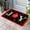 Christmas-Joy, variant on Fall Thanksgiving Doormat Rugs Outdoor/Indoor Autumn Pumpkins Eucalyptus Leaves Non-Slip Entrance Welcome Matt for Front Door/Bathroom/Kitchen/Bedroom/Patio Floor,18"x30", Blue Sage Green Orange