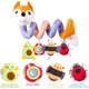 thumbnail image 2 of Katea Car Seat Toys, Infant Baby Orange Fox Spiral Plush Activity Hanging Toys For Car Seat Stroller Bar Crib Bassinet Mobile With Music Box Bb Squeak, 2 of 4