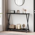 thumbnail image 4 of 2-Tier Narrow Console Table, Small Entryway Table,  Side Table for Behind Couch or Wall, Display Table for Hallway, Bedroom, Living Room, 4 of 7