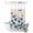 Blue Beige, variant on No Hook Shower Curtain, Navy Blue Floral Shower Curtains for Bathroom with See Through Top Window, Spring Flowers Rustic Butterfly Waterproof & Washable Bath Curtain Long 72"x78"