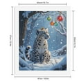 thumbnail image 2 of Paint By Numbers Kit for Adults Beginner - DIY Snow Leopard Winter Crown Ornaments Canvas Painting Kits for Adults, Frameless Paint By Number for Adults for Home Wall Decor 16x20 Inch, 2 of 7