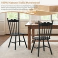 thumbnail image 4 of Dycanpo Dining Chairs Set of 4,Farmhouse Wooden Windsor Kitchen Chairs with Thicker Backrest for Kitchen,Black, 4 of 8