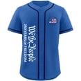 thumbnail image 3 of Men's 250th Anniversary Patriotic Baseball Jersey 1776-2026 America Flag Short Sleeve Button Down Tops Casual Vintage Printed Shirts 2026 Blue XL, 3 of 4