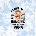thumbnail image 4 of Inktastic Monkey I Love Hanging out with My Papa Boys or Girls Baby Bodysuit, 4 of 5