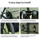 thumbnail image 2 of Bolsas para portaequipajes traseros Wosthever 3 en 1 para bicicleta negro, 2 of 6