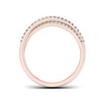thumbnail image 3 of 1/4 Carat T.W. Diamond Cross Over 10kt Rose Gold Wedding Band, 3 of 5
