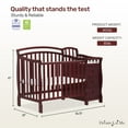 thumbnail image 5 of Dream On Me Casco 4-in-1 Mini Crib and Dressing Table Cherry, 5 of 8