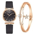 thumbnail image 2 of Pulseras para mujer, regalos para mujer, relojes para mujer, conjunto de pulseras con flores, reloj de pulsera para mujer, reloj casual de cuero de cuarzo para mujer, 2 of 2