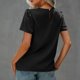 thumbnail image 4 of Blusa de manga acampanada para mujer, camisa de verano para mujer, blusa de manga abullonada para mujer, materiales ecológicos, 4 of 6